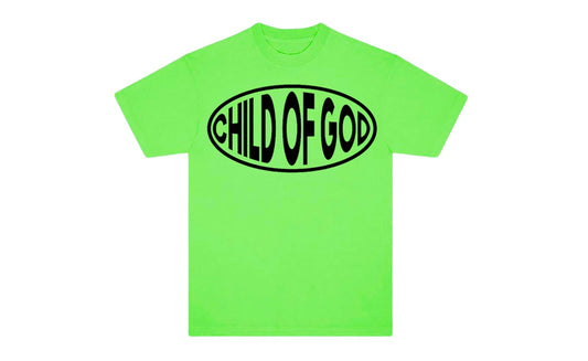 Neon Green Child of God Tee