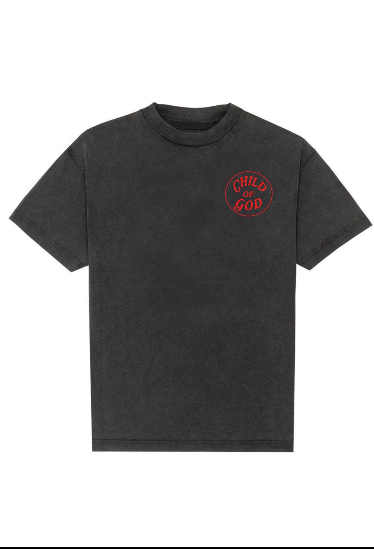 Child Of God Washed Gray “Circle” Tee